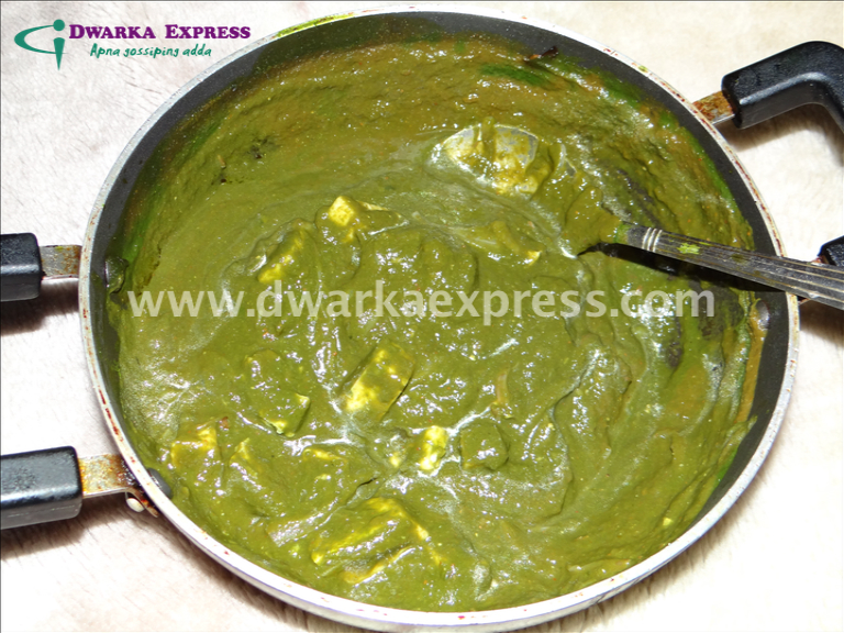 Recipe of Palak Paneer | Dwarka Express