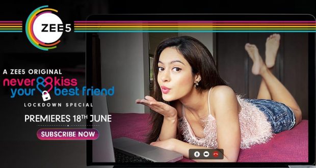 Catch the candid and coy Anya Singh on the very first poster of ZEE5 original ‘Never Kiss Your Best Friend: Lockdown Special’